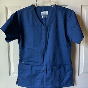 WonderWink Navy Blue Scrub Top